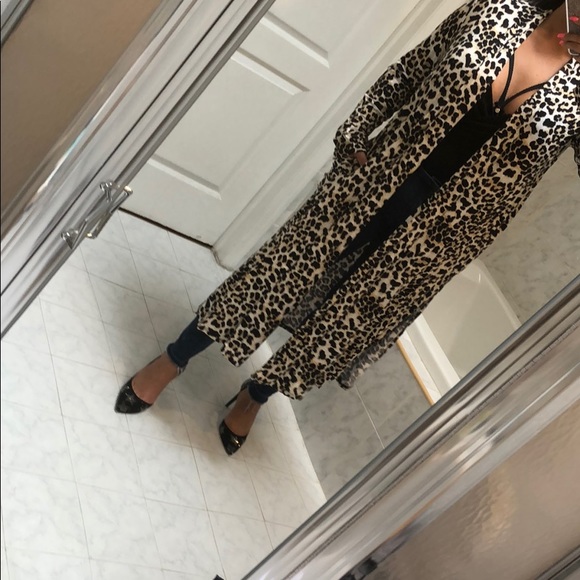LAST 1! 1X, LEOPARD CARDIGAN/ KIMONO STYLE - Picture 3 of 8